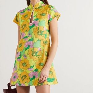Rixo Lolita Dress in 60s Floral ☀️🍊🌸🍀